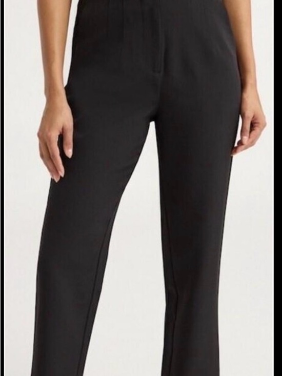 Scoop Pants - Scoop Women's High Rise Slim Straight Trouser Pant